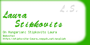 laura stipkovits business card